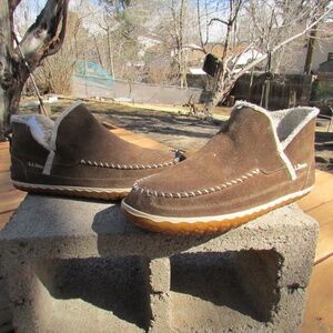 Women's L.L.Bean Mountain Slipper Brown Boot Moccasin